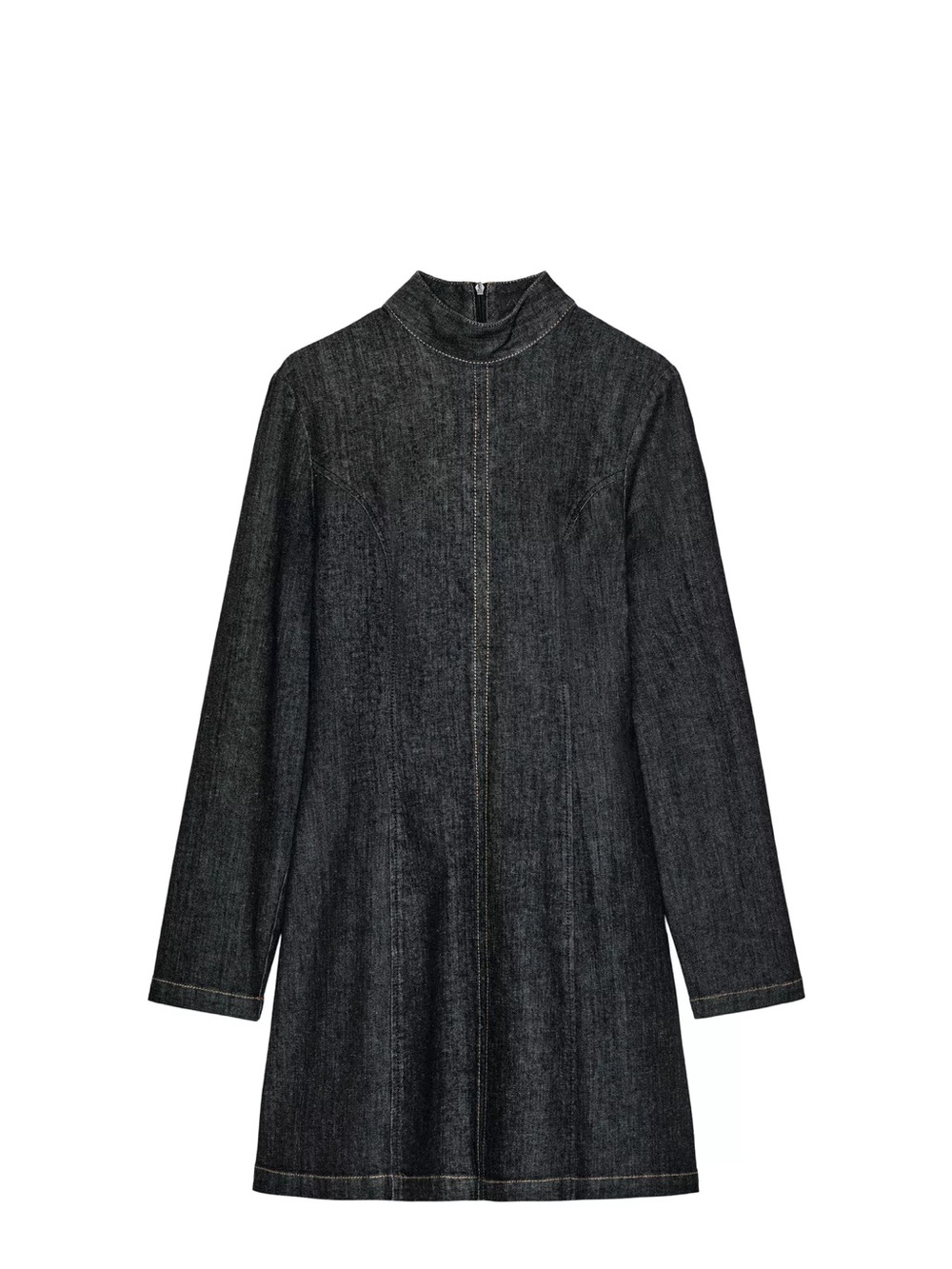 Zara Black Denim Mini Dress